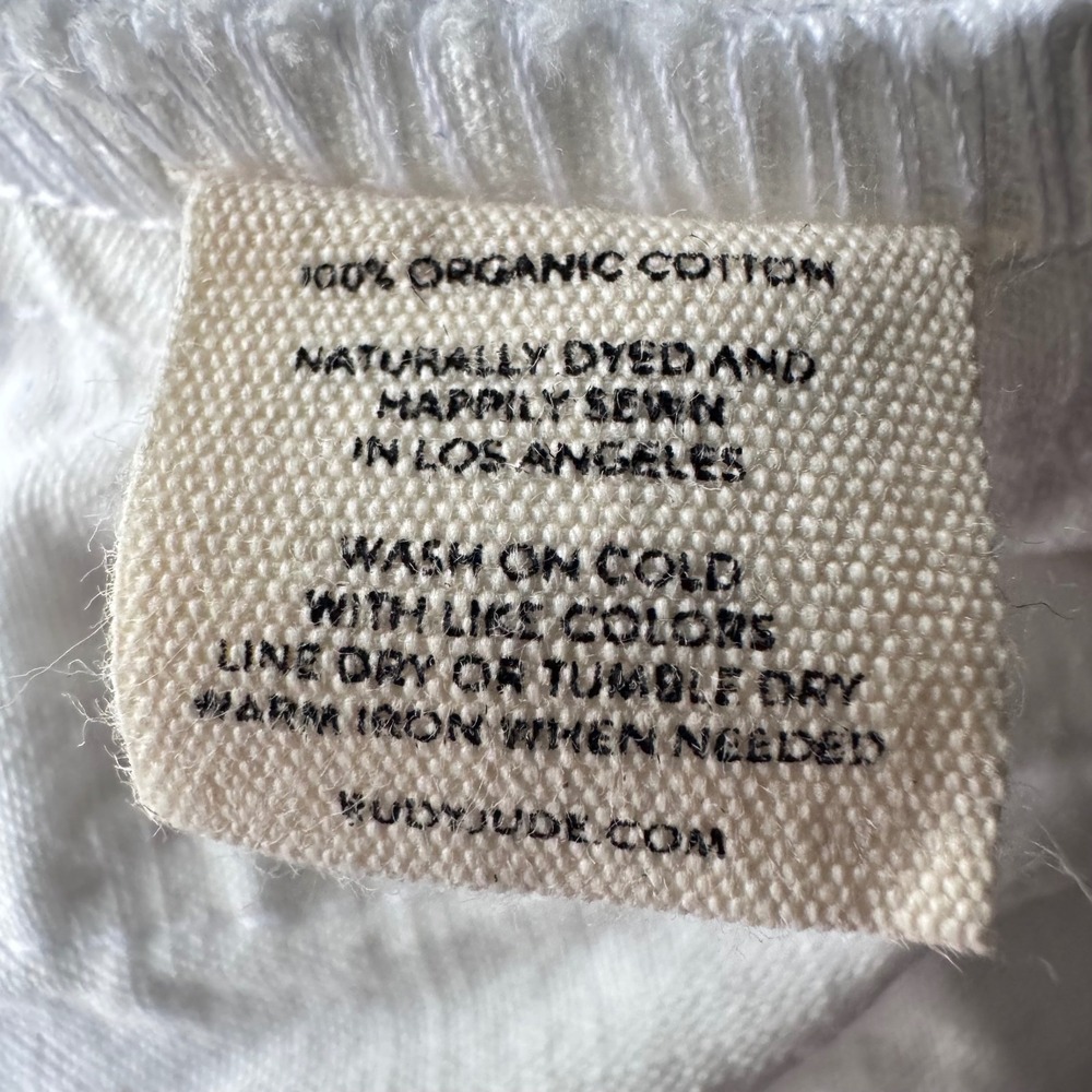 Rudy Jude Cafe Midi Skirt White Organic Cotton Pockets Sz XS Quiet Luxury - Picture 9 of 16